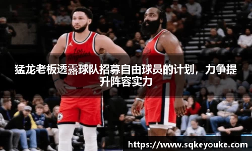 猛龙老板透露球队招募自由球员的计划，力争提升阵容实力